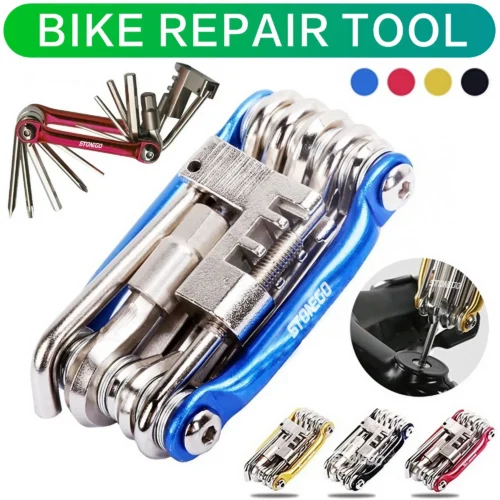 Multifunction 11 In1 Bicycle Repairing Set Bike Bike Repair Tool Kit Wrench Screwdriver Chain Hex Spoke Mountain Cycling Tools