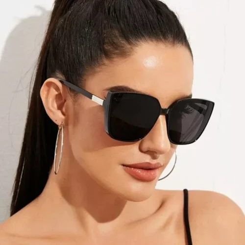 Fashion Square Sunglasses Women Luxury Brand Big Frame Cat Eye Sun Glasses
