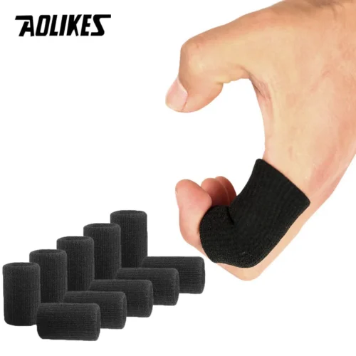 AOLIKES 10 Pcs Professional Gym Fitness Fingerstall Sleeve Power Weight Lifting Equipment Crossfit Workout Basketball Volleyball