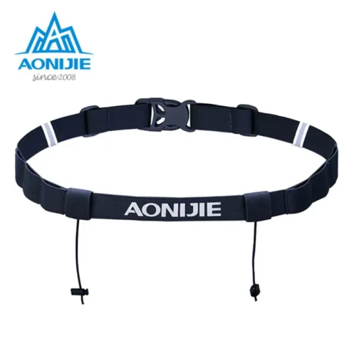 AONIJIE Unisex Triathlon Marathon Race Number Belt With Gel Holder Running Belt Cloth Belt Motor Running Outdoor Sports