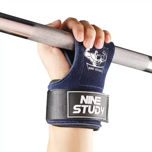 New Leather Gym Gloves Pull-ups Lifting Gymnastic Crossfit Anti-Skid Belt Wraps Support Palm Protection Pads Fitness Accessories
