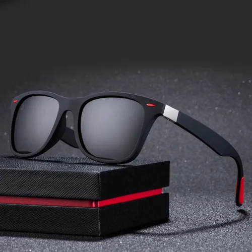ZXWLYXGX Classic Polarized Sunglasses Men Women Brand Design Driving Square Frame Sun Glasses