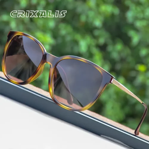 CRIXALIS Square Polarized Sunglasses For Women 2021 Brand Design Anti Glare Driving Retro Sun Glasses