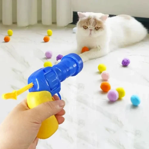 Cat Ball Shooting Gun Pet toy