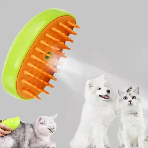 Steamy Pet Brush 3 in1 Grooming