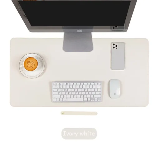 White Non-slip Computer Desk Mousepad