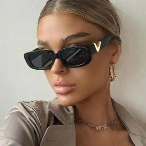 Retro Cat Eye Frame Sunglasses Women Luxury V Sun Glasses