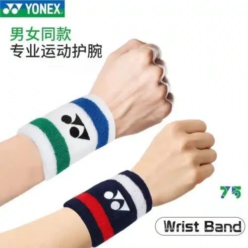 YONEX Badminton Tennis Wristband Classic 75th Anniversary Sports Sweat-absorbent Fitness Anti-sprain Thickened Wrist Protection