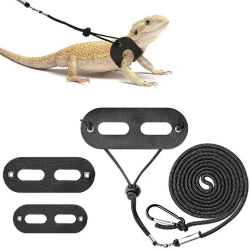 Lizard Traction Rope Adjustable Soft Pet Reptile Bearded Dragon Harness