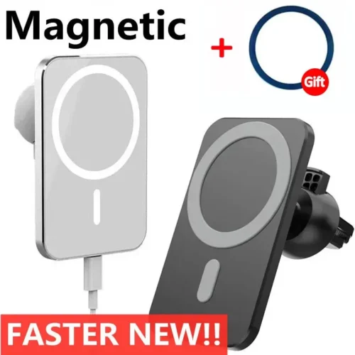 30W Magnetic Car Wireless Charger for Iphone15 14 13 12 Pro Max Car Charger Stand Macsafe Wireless Charger Air Vent Phone Holder