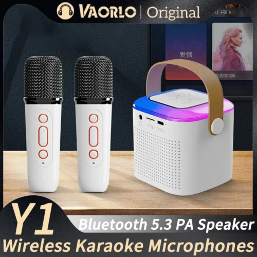 Portable Wireless Bluetooth Dual Microphone Karaoke Machine