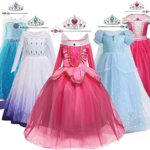 Girls Halloween Costume for Kids Princess Cosplay Girls Dress 3-10 yrs