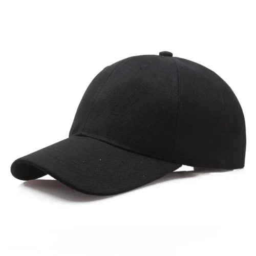 Black Cap, Solid Color Baseball Cap Snapback Caps Casquette Hats