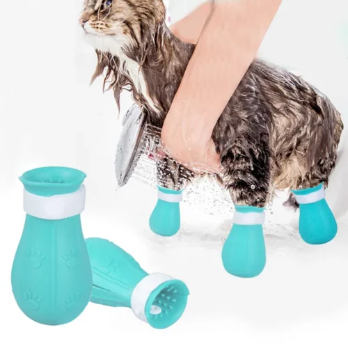 Cat Claw Protector Bath Anti-Scratch Cat Shoes