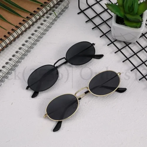 Classic Small Frame Oval Sunglasses Women/Men Brand Designer Alloy Mirror Sun Glasses