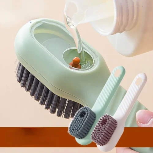 Multifunctional Liquid Cleaning Brush – Soft-bristled Shoe Brush