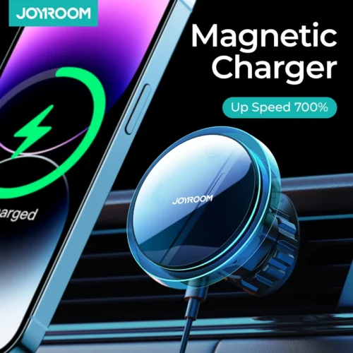 Magnetic Car Phone Holder Wireless Charger For iPhone 15 14 13 Pro Max