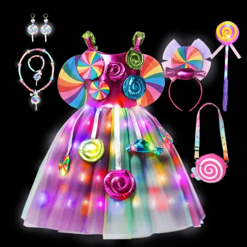 Lollipop Candy Dress For Kids Fancy Dress