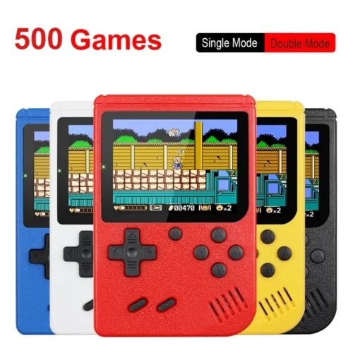 Retro Portable Mini Handheld Video Game Console 8-Bit 3.0 Inch Color LCD Kids Color Game Player Built-in 500 games