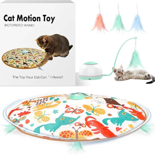 Automatic Motion Cat Toys-4 Modes Interactive Motorized Wand Toy