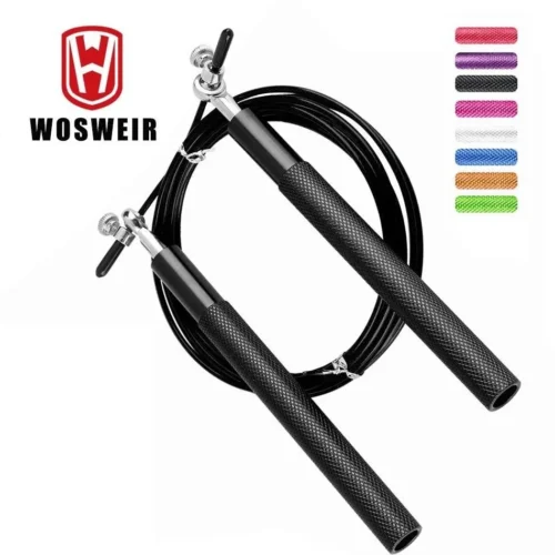WOSWEIR Crossfit Jump Rope Professional Speed Bearing Skipping for Fitness Workout Training Equipement MMA Boxing Home Exercise 