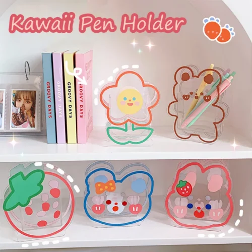 Kawaii Pen Holder Creative Cute Desk Organizer