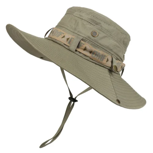Summer Men Bucket Hat Outdoor UV Protection