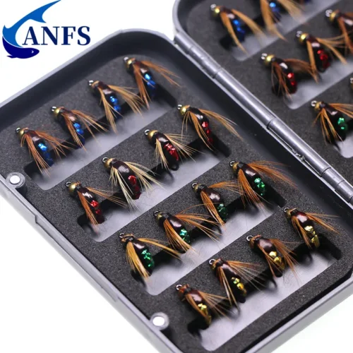 Fly Fishing Flies Kit Artificial Bait Nymph Scud Fly Bug Worm Trout Fishing Flies Insect Fishing lure Pack of 4pcs /8pcs /32pcs