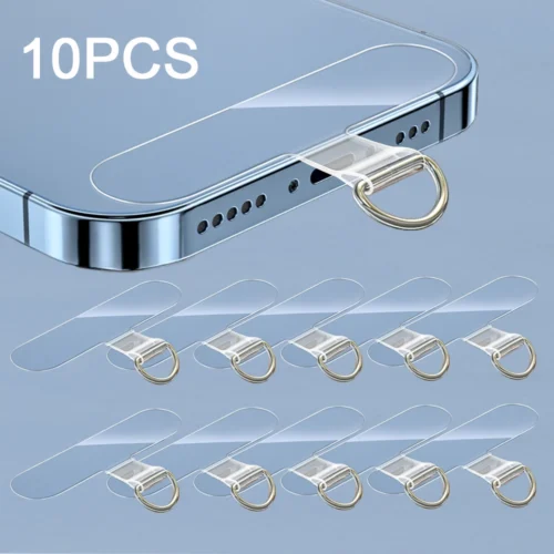 10Pcs Universal Tpu Mobile Phone Anti-lost Lanyard Card Gasket Nylon Detachable Phone Hanging Cord Strap Patch Tether Pad