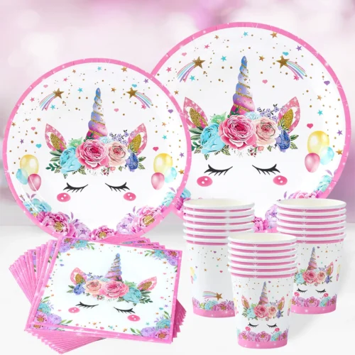 Unicorn Party Disposable Tableware Table Cloth