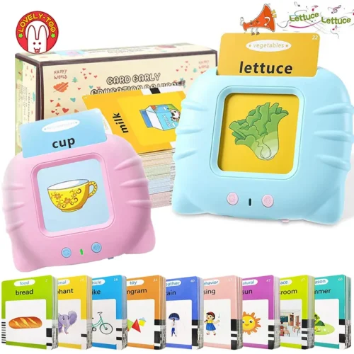 Kids Sight Words Games Talking Flash Cards Learning English Machine Education Electronic Book Toddlers 2-6 Years Reading Gadget