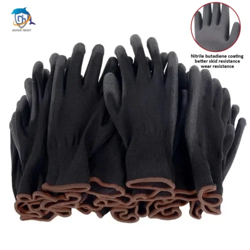 10/20 Pair Logo Free Polyurethane Safety Gloves