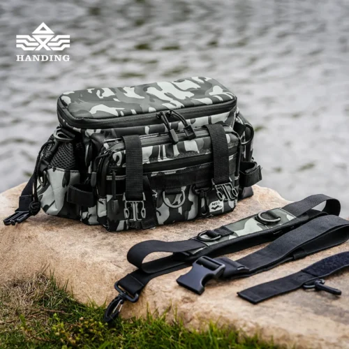 HANDING Multi-Functional Waterproof Fishing Tackle Storage Bag Lure Accessories Diagonal Waist Bags Perfect for Outdoor Sports