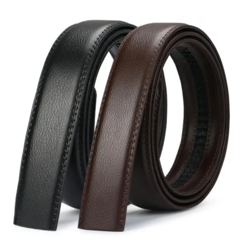Men’s Automatic Buckle Belts No Buckle 3.5cm Belt
