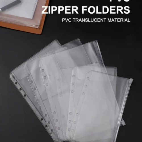 10pcs A5 A6 A7 Cash Envelopes for Budgeting Clear Zipper Folders