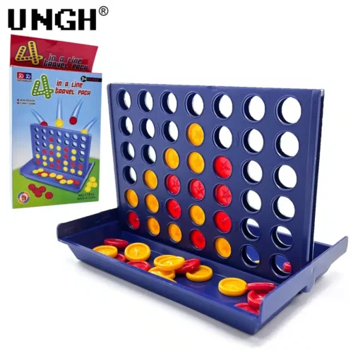 UNGH Four In A Row Bingo Chess Connect Classic Family Board Game Toys Fun Educational Toy for Kids Children Entertainment Game