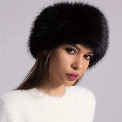 Fur Thickened Hat Without Top Hat, Breathable Comfortable Outdoor Travel Brimless Hat