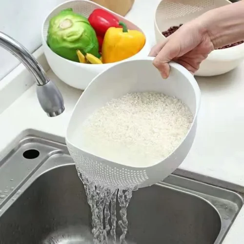 Colander – Rice Fruit Vegetable Washer Drainer Strainer Basket