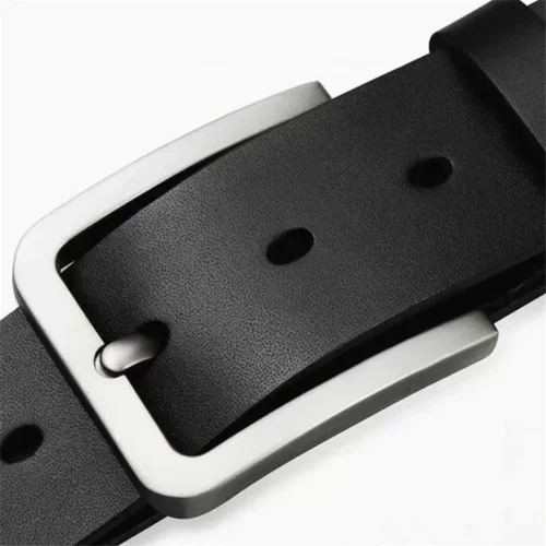New Business Leisure Men’s Alloy Square Pin Buckle Belts