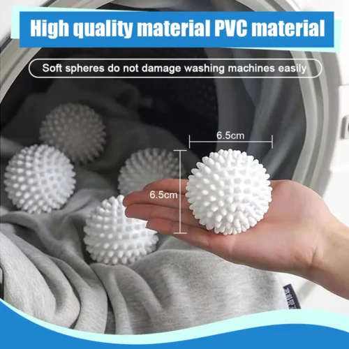4Pcs PVC Reusable Laundry Dryer Ball
