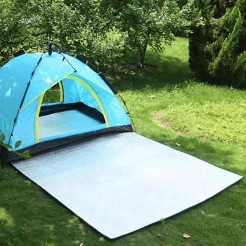200×200 Waterproof Ground Mat Camping Double Sided Aluminium Foil  Outdoor Hiking Beach Picnic Mats Sleeping Pad Blanket