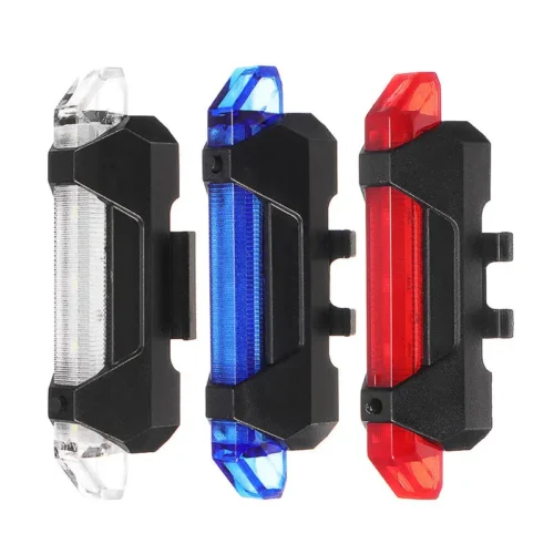USB Rechargeable Waterproof Headlight Tail Light for Bikes Scooters