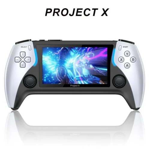 PROJECT-X Handheld Game Console 4.3 Inch IPS Screen Portable Video Game Player HD Game Console 2 Controllers Children’s Gifts