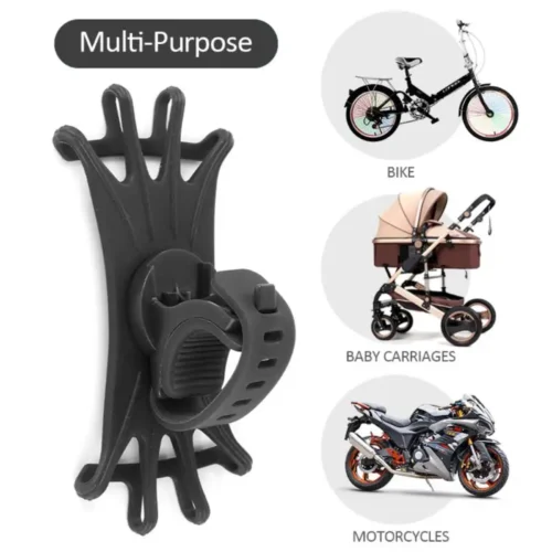 360 Rotatable Silicone Bicycle Phone Holder Balance Car Motorcycle Stand Bracket GPS Support for iPhone 11 Xiaomi 10 Huawei P40