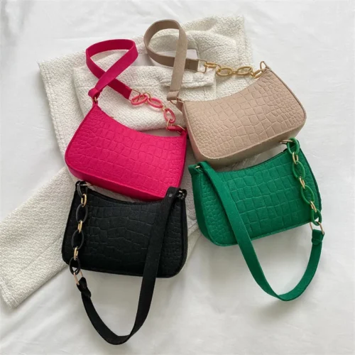 Fashion Felt Shoulder Bags for Women Women’s Subaxillary Bag