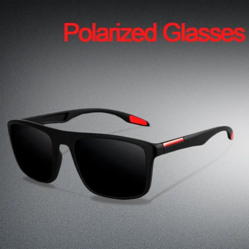 Outdoor Polarized Sunglasses Unisex Black Frame Men Women UV400 Driving Travel Sun Glasses