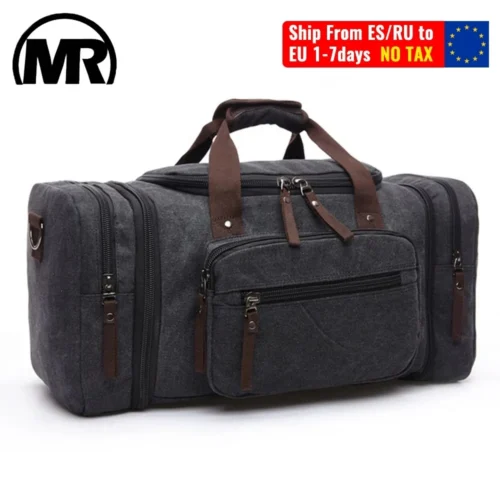 MARKROYAL Canvas Travel Bags Large Capacity Carry-On Luggage Bag