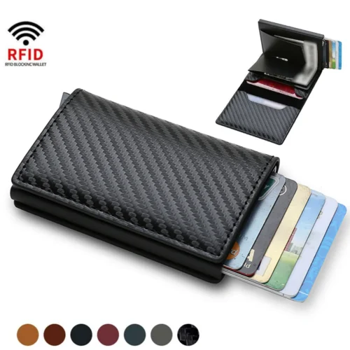 Credit Card Holder Wallet Men Women RFID Aluminium Bank Cardholder Case