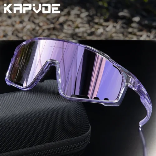 Kapvoe Cycling Glasses MTB Cycling Sunglasses Polarized Men’s Sunglasses UV400 Racing Bike Glasses