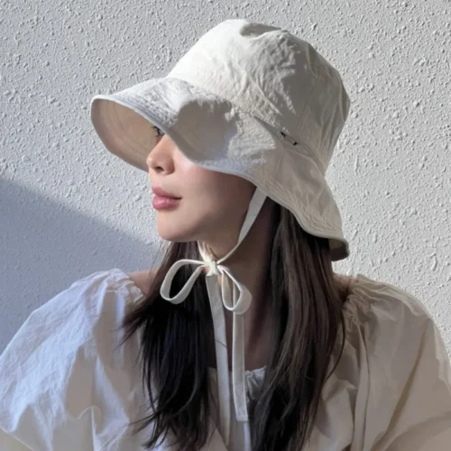 Korean Ins Lace-up Fisherman Hat